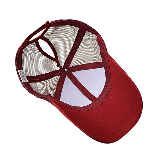 Gorra de béisbol con cola de caballo para mujer - Image 2