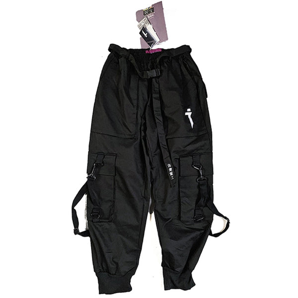 Pantalones Overol Hip Hop Guochao Hombre - Corte Suelto y Moderno