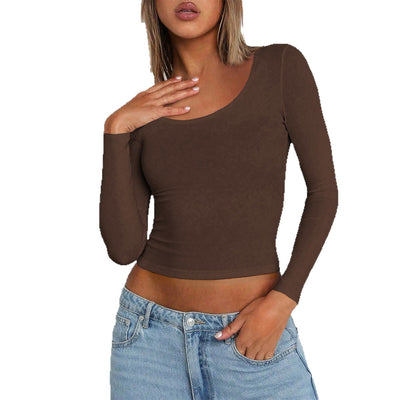 Blusa Ajustada de Manga Larga para Mujer - Estilo Hot Girl - Image 5