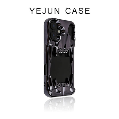 Funda para Celular Calavera Tigre Plateada con Electroplating Hueco - Image 17