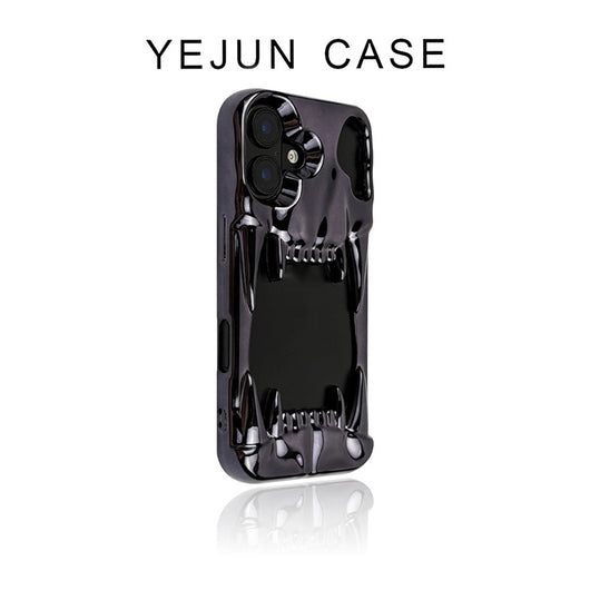 Funda para Celular Calavera Tigre Plateada con Electroplating Hueco - Image 17