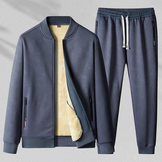 Conjunto Deportivo Casual de Dos Piezas con Cuello Alzado para Hombre - Image 9