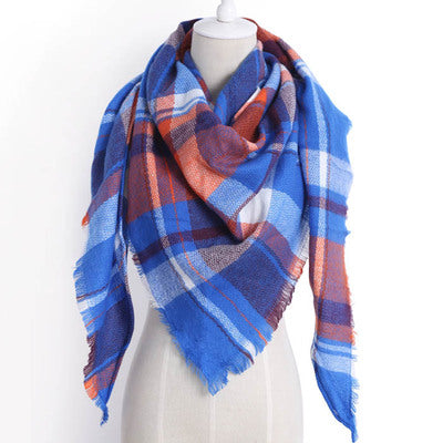 Bufanda Larga con Triángulos para Mujer - Chal Otoño Invierno - Image 20
