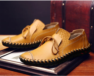 Mocasines Casuales de Cuero Genuino Estilo Británico para Hombre - Tallas Grandes 38-49 - Image 5