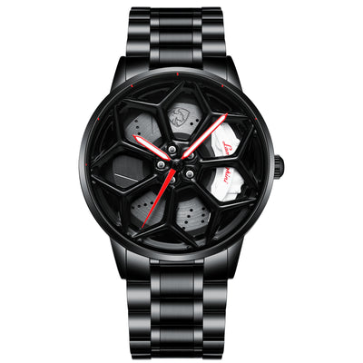 Reloj de Cuarzo Luminoso con Esfera Giratoria para Hombre - Image 5