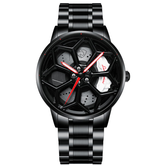 Reloj de Cuarzo Luminoso con Esfera Giratoria para Hombre - Image 5