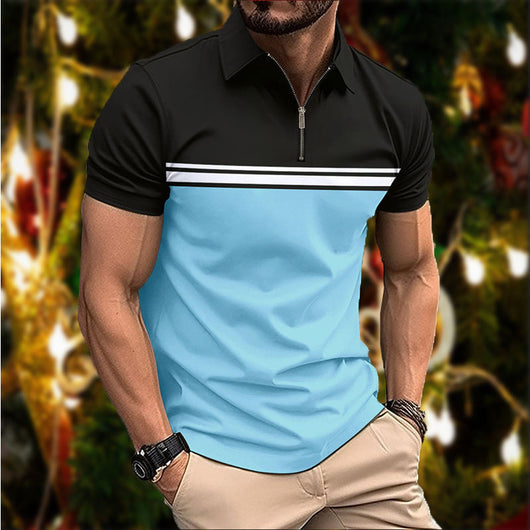 Polo Slim Fit para Hombre con Cuello Puntiagudo y Rayas en el Pecho - Image 10
