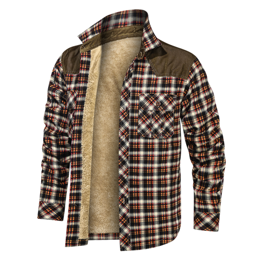 Camisa de Cuadros Gruesa y Cálida - Manga Larga Suelta y Cómoda - Image 8