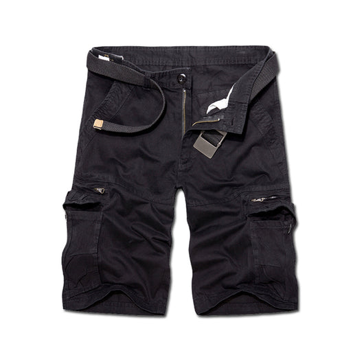 Shorts de Trabajo Europeos Estilo Casual Bolsillos Múltiples Algodón - Image 10