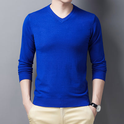 Suéter de Lana Merino con Cuello en V para Primavera - Image 19