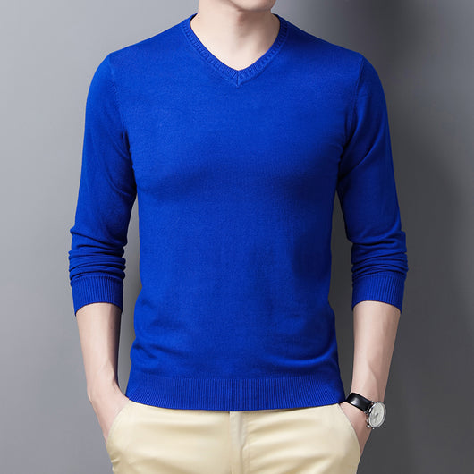 Suéter de Lana Merino con Cuello en V para Primavera - Image 19