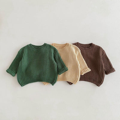 Suéter Tejido Grueso para Niños - Pullover Cómodo y Duradero