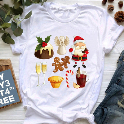 Playera Navideña con Estampado de Reno para Mujer - Image 18