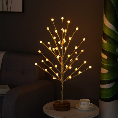 Luces LED Árbol de Cuentas Navideñas - Decoración Luminosa para Fiestas - Image 3