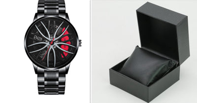 Reloj de Cuarzo Impermeable con Ruedas de Acero Inoxidable para Hombre - Image 30