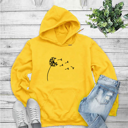 Sudadera Estampado Diente de León - Moda Rápida para Mujer