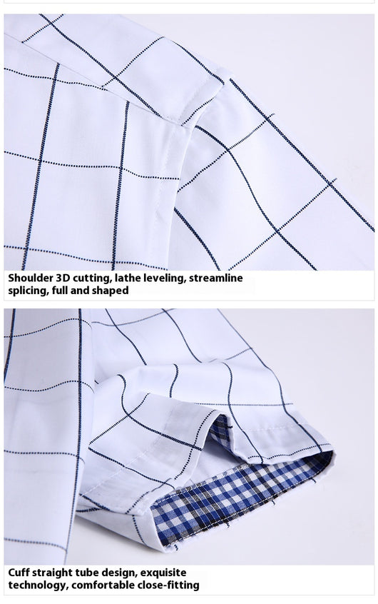 Camisa Casual Estilo Coreano Manga Corta Slim Fit Tallas Grandes Hombre - Image 24