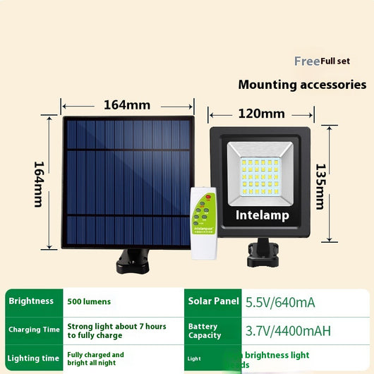 Lámpara Solar LED Impermeable para Patio y Jardín - Image 6