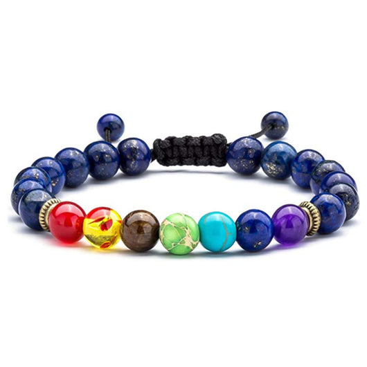 Pulsera Energética Seven Vein con Lapislázuli y Ojo de Tigre Tejida - Image 15
