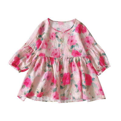 Blusa Vintage Cuello Muñeca Manga Abullonada - Modelo Holgado Verano - Image 5