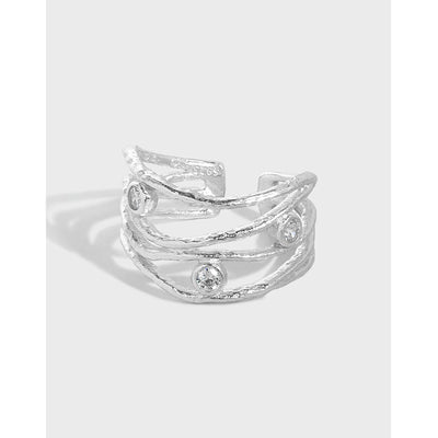 Anillo de Plata Esterlina 925 con Circón Diseño Exclusivo para Mujer - Image 3