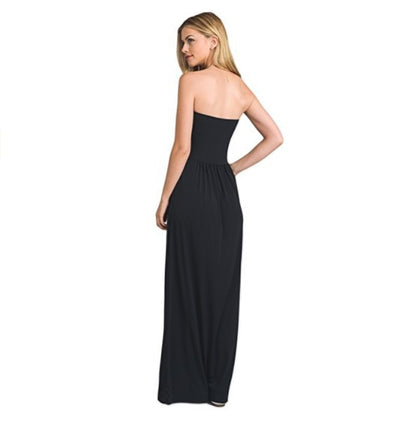 Vestido Strapless Casual con Bolsillos para Mujer - Image 5