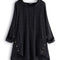 Sudadera Hoodie Asimétrica a Cuadros para Mujer - Talla Grande