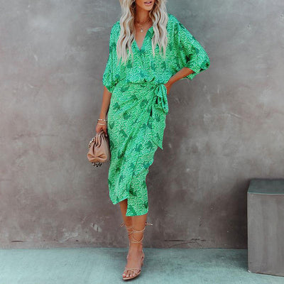 Vestido Camisa Oversized con Solapa - Corte Irregular y Manga Larga - Image 10
