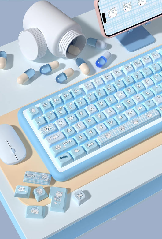 Set Completo de Teclado Gaming con Diseño Térmico de 5 Caras y Sublimación - Image 16