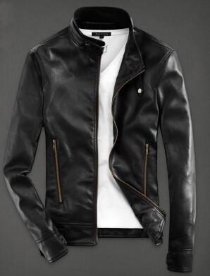 Chaqueta de Cuero PU para Hombre