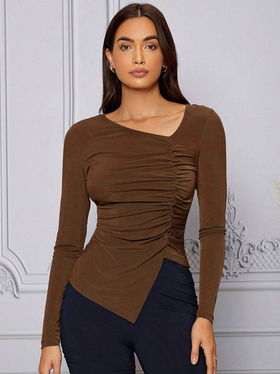 Blusa Elegante Francesa Otoño-Invierno Ajustada e Intelectual - Image 12