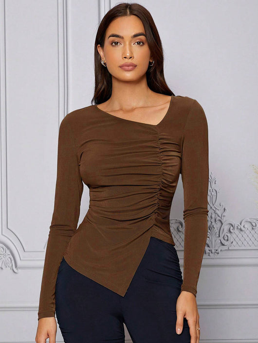 Blusa Elegante Francesa Otoño-Invierno Ajustada e Intelectual - Image 12