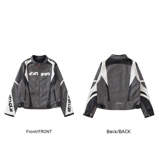 Chaqueta Personalizada con Cuello Alto y Cierre de Cremallera - Image 2