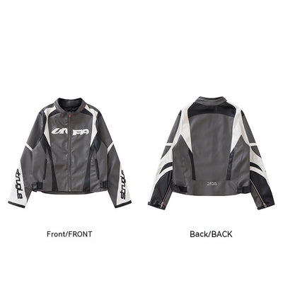 Chaqueta Personalizada con Cuello Alto y Cierre de Cremallera - Image 2