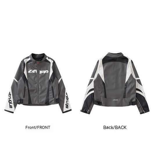 Chaqueta Personalizada con Cuello Alto y Cierre de Cremallera - Image 2