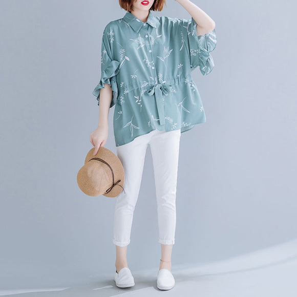 Blusa Holgada de Verano Talla Grande Princess Fat con Mangas Murciélago