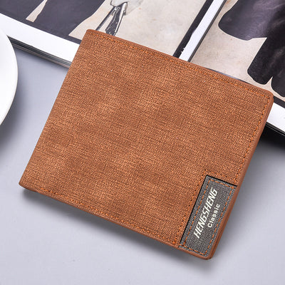 Billetera Delgada Casual para Hombre con Patrón Canvas - Image 9