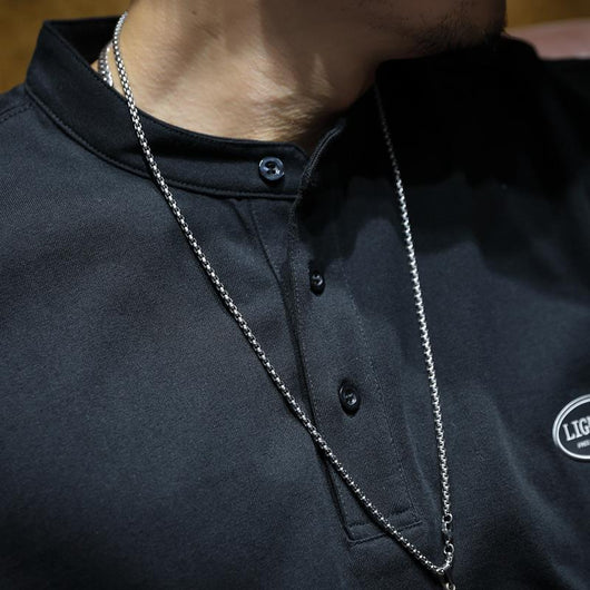 Camiseta de Algodón Puro Manga Larga para Hombre - Colección Otoño - Image 4