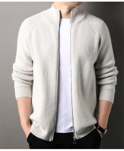 Cardigan Casual Cuello Alto Versátil para Hombre - Image 14