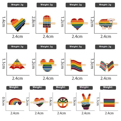 Reloj de Pared Metal Arcoíris con Amor y Diseño Infantil - Image 19