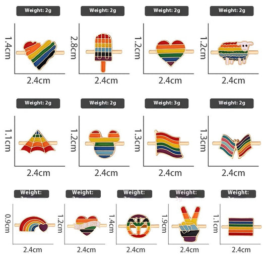 Reloj de Pared Metal Arcoíris con Amor y Diseño Infantil - Image 19