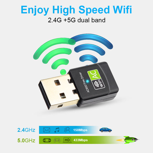 Adaptador USB WiFi Inalámbrico de Alta Velocidad - Image 5