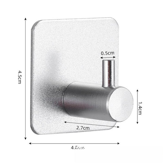 Gancho Adhesivo de Acero Inoxidable sin Clavo - Aluminio Premium - Image 12