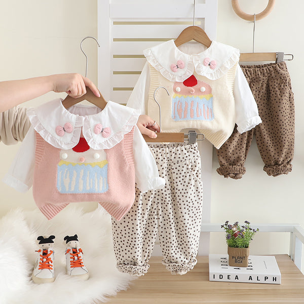 Conjunto Primaveral para Niña Estilo Coreano Moderno