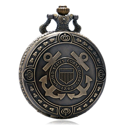 Reloj de Bolsillo Bronce Guardia Costera 1790 - Regalo Vintage para Hombre y Mujer - Image 3