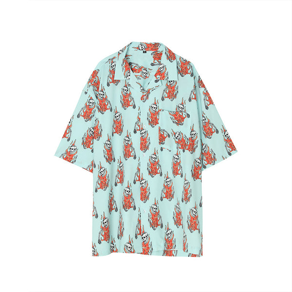 Playera con Estampado de Calavera