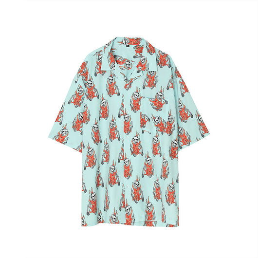 Playera con Estampado de Calavera