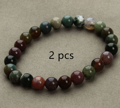 Pulsera de Cuentas de Aventurina Azul - Piedra Arenisca Redonda - Image 7