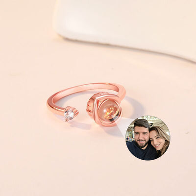 Anillos de Pareja con Proyección Personalizada para Él y Ella - Image 13
