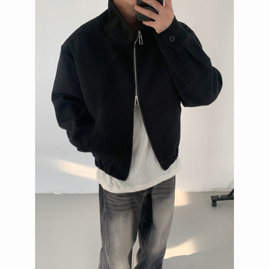 Chaqueta Minimalista para Pareja - Diseño Urbano Otoño - Image 5